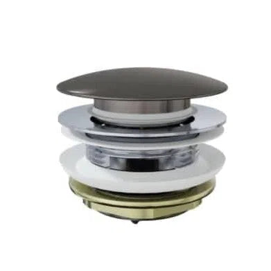 Bath Plug Fienza Fienza Pull-Out/Pop-Up 40mm Bath Waste, Gun Metal Overflow