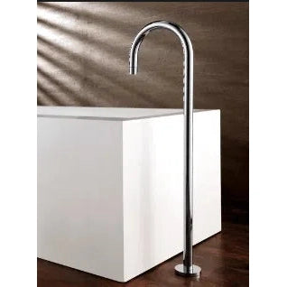 Fienza Tower Floor Mounted Gooseneck Bath Spout