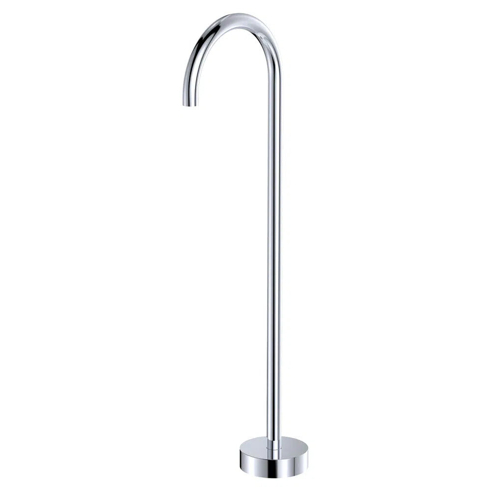 Fienza Tower Floor Mounted Gooseneck Bath Spout