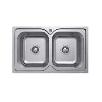 Fienza Tiva 780 Double Bowl Kitchen Sink