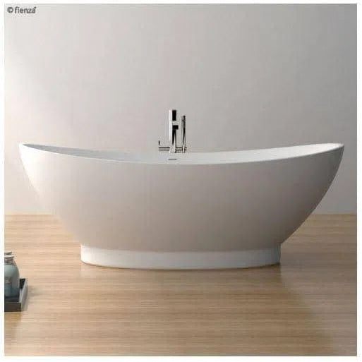 Freestanding Bath Fienza Fienza Antonia Matte White Stone Bath Yes