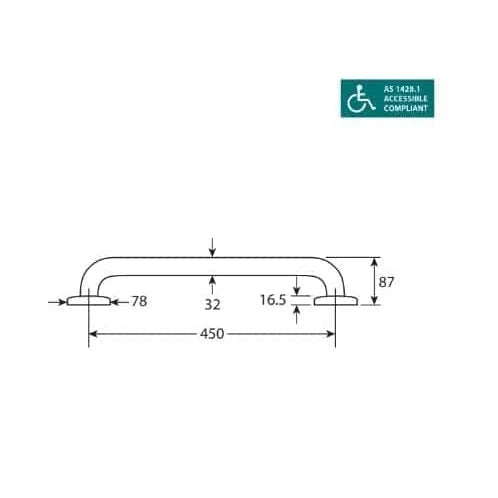 Fienza Care Straight Grab Rails