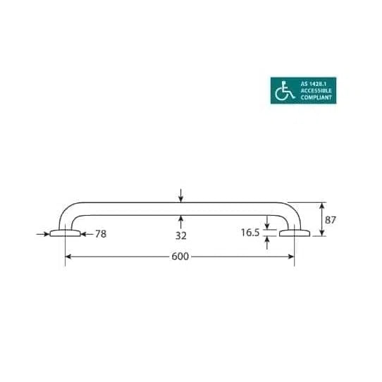 Fienza Care Straight Grab Rails