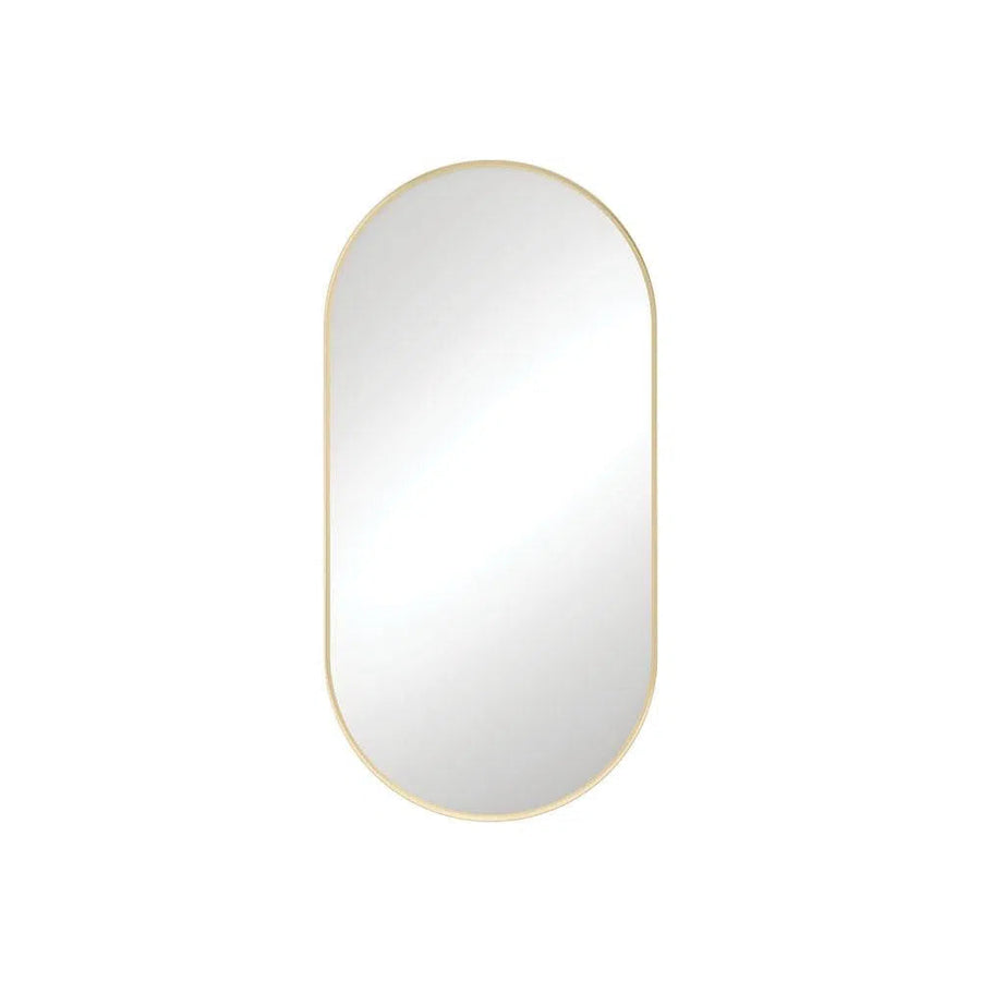 Mirrors Fienza Fienza Empire Urban Brass Framed Mirror