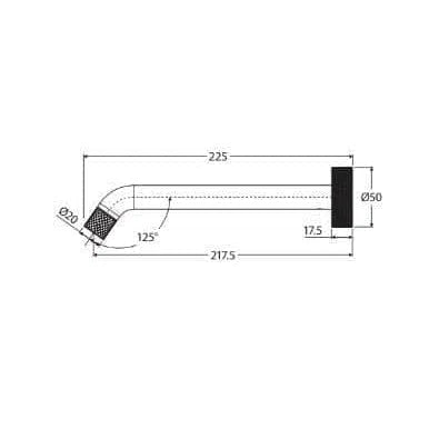 Fienza Axle 220mm Bath/Basin Outlet - Chrome