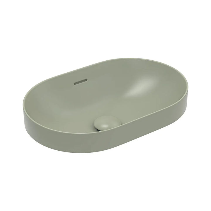 Fienza Aluca Pill Ceramic Semi-Inset Basin