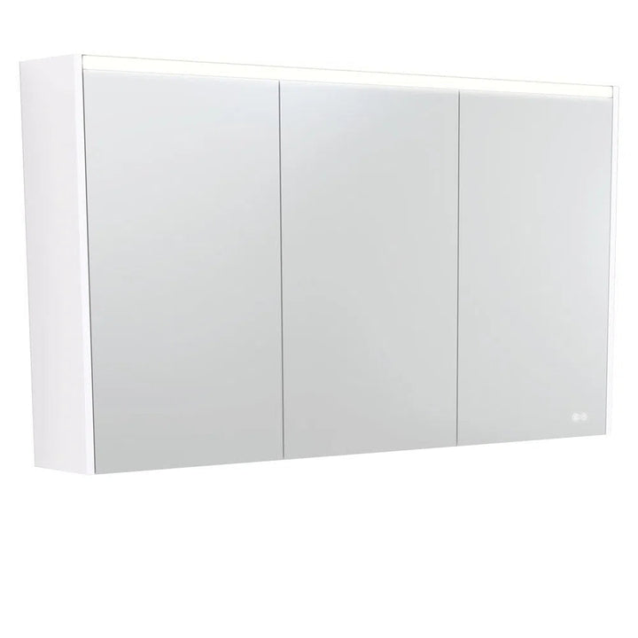 Fienza Led Shaving Cabinet With Gloss White Side Panels