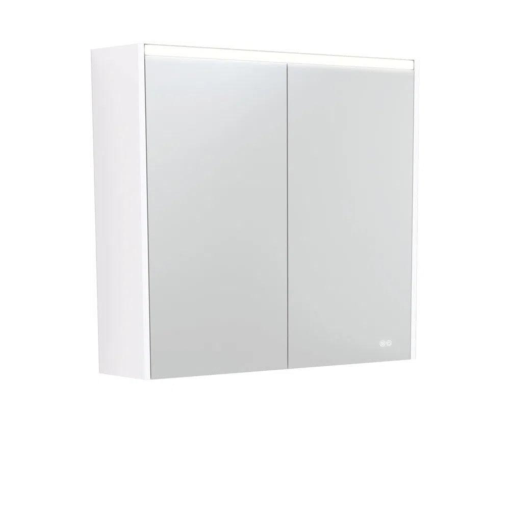 Fienza Led Shaving Cabinet With Gloss White Side Panels