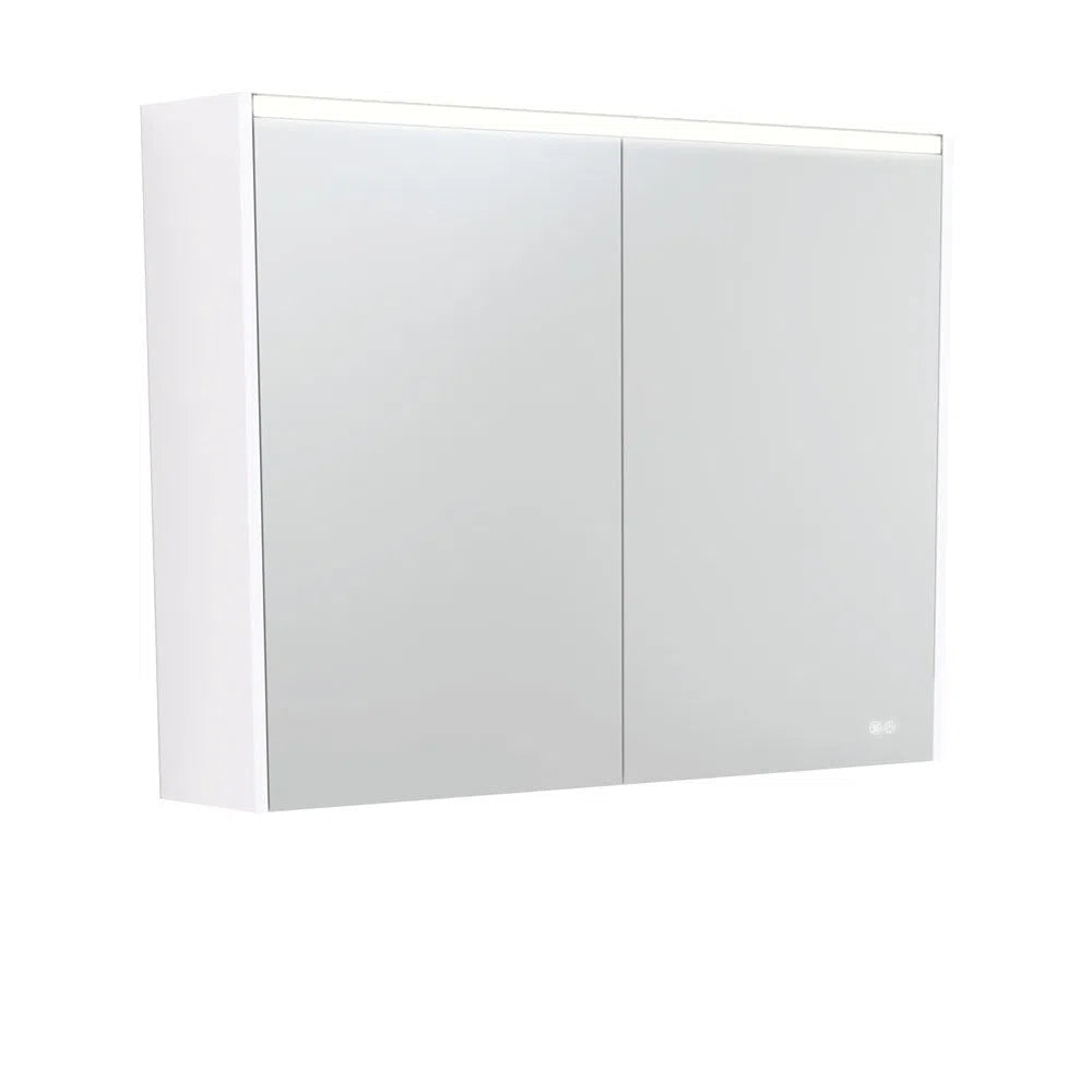 Fienza Led Shaving Cabinet With Gloss White Side Panels