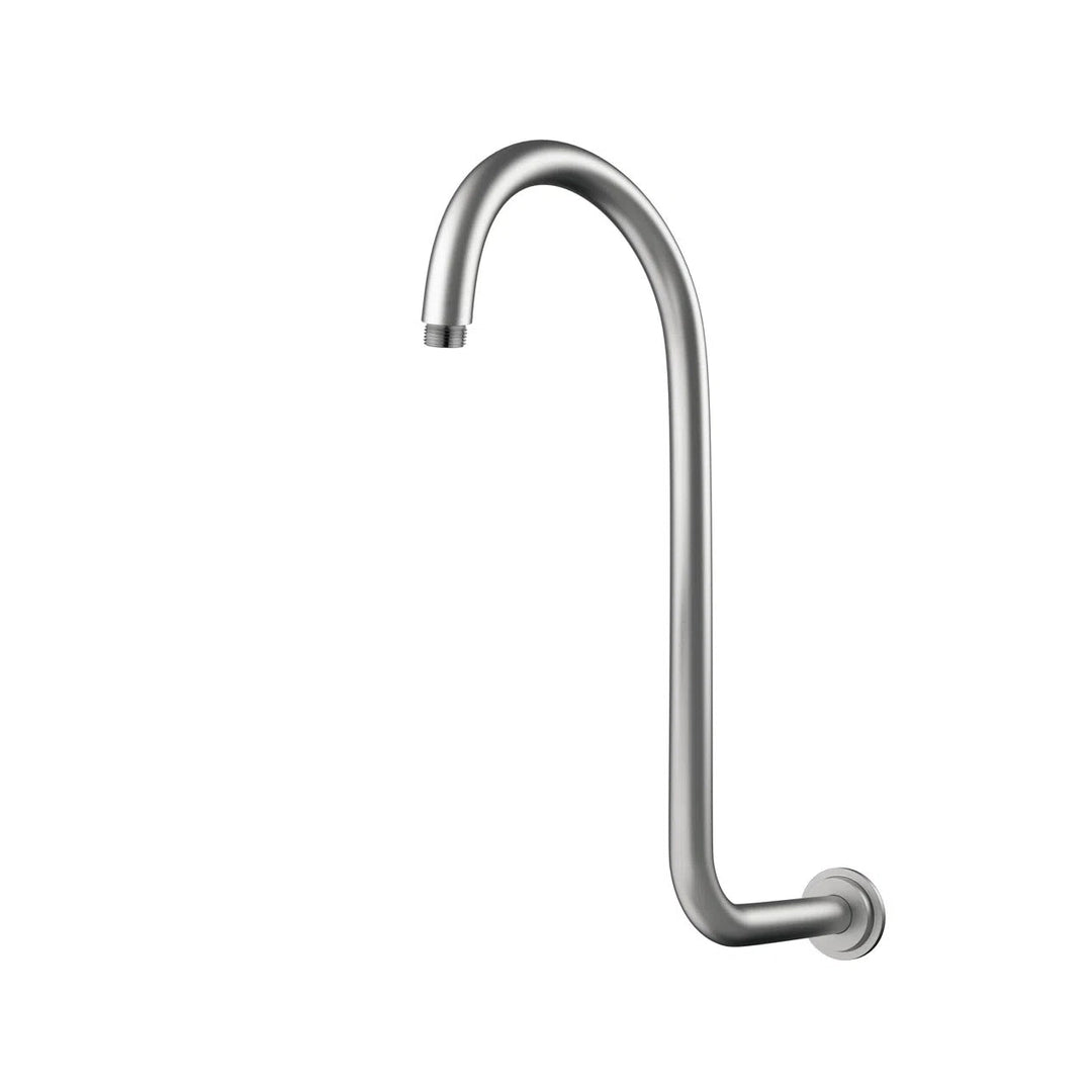 Fienza Classical Fixed Swan-Neck Arm, Brushed Nickel