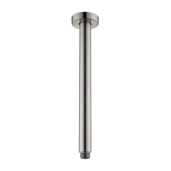 Fienza Round Ceiling Dropper - Brushed Nickel 300mm