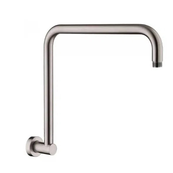 Fienza Round Fixed Gooseneck Shower Arm - Brushed Nickel