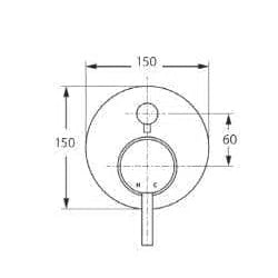 Fienza Isabella Diverter Wall Mixer