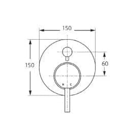 Fienza Isabella Diverter Wall Mixer