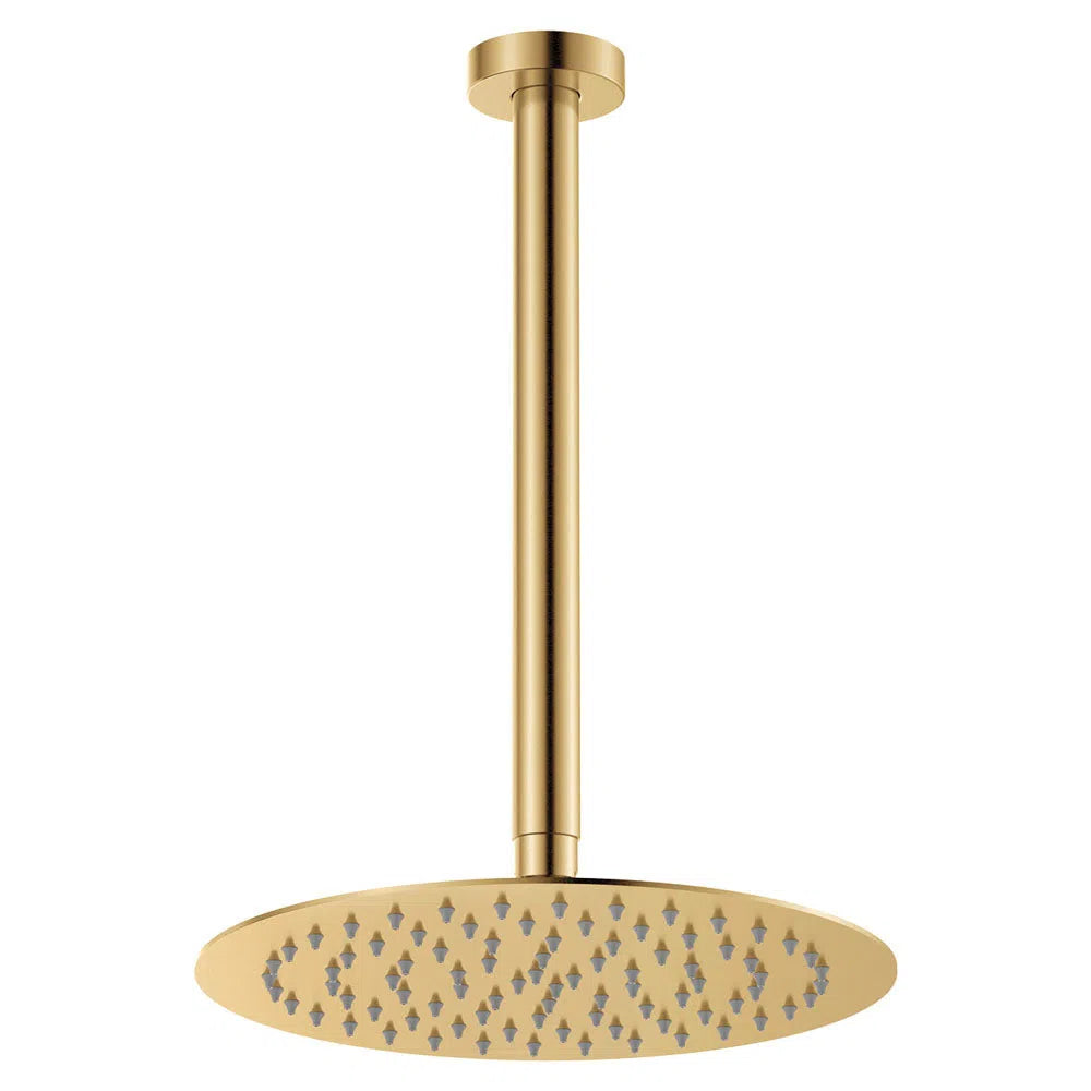 Fienza Kaya Ceiling Dropper Shower Set, Urban Brass