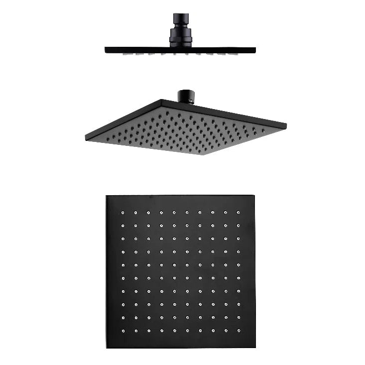 Fienza Modena 200mm Black Overhead Shower