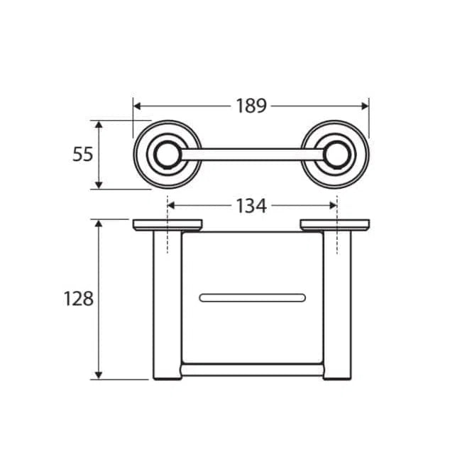 Fienza Axle Soap Shelf, Gun Metal