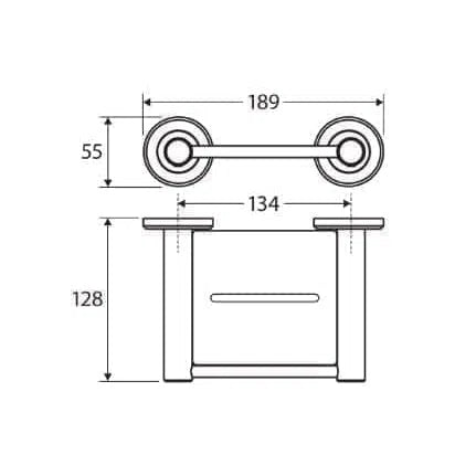 Fienza Axle Soap Shelf, Matte Black