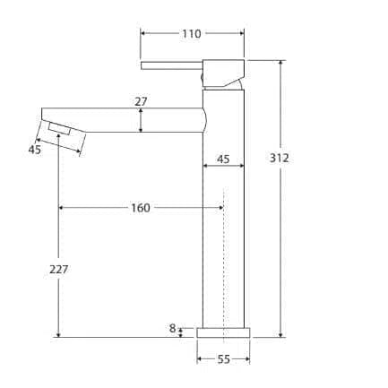 Fienza Isabella Tall Basin Mixer