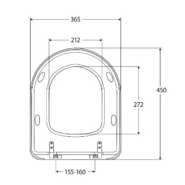 Fienza Blue UF Toilet Seat