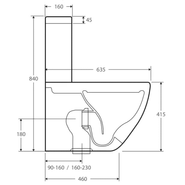 Toilets Fienza Fienza Empire Toilet Suite