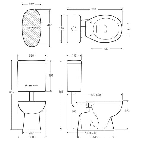 Fienza Stella Junior Toilet Suite