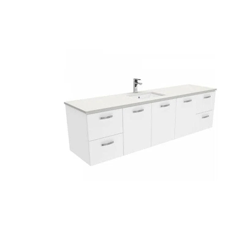 Vanities Fienza Fienza Sarah Crystal Pure 1800, Single Bowl + Unicab Wall-Hung