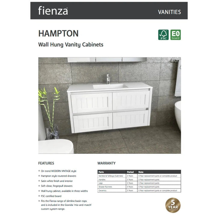 Fienza Hampton Wall Hung Vanity