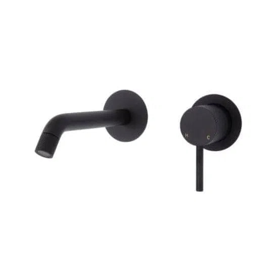 Fienza Axle Wall Basin/Bath Set - Matte Black