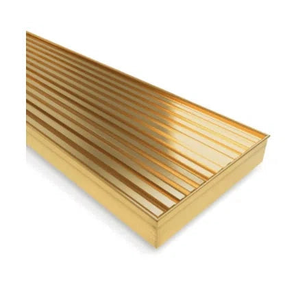 Brushed Gold Pvd Stainless Steel – Mesh Linear Floor Waste