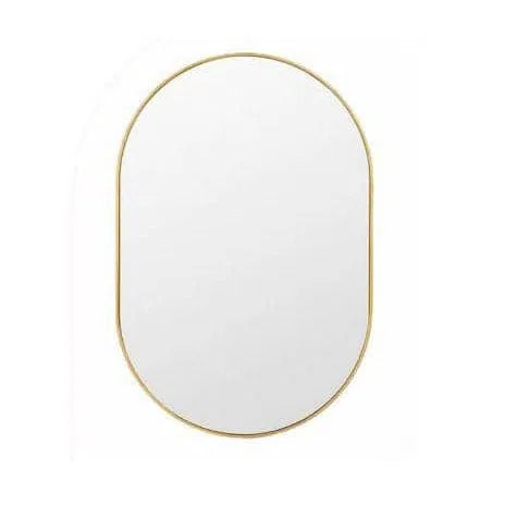 Forme Oval Gold Framed Mirror 900mm