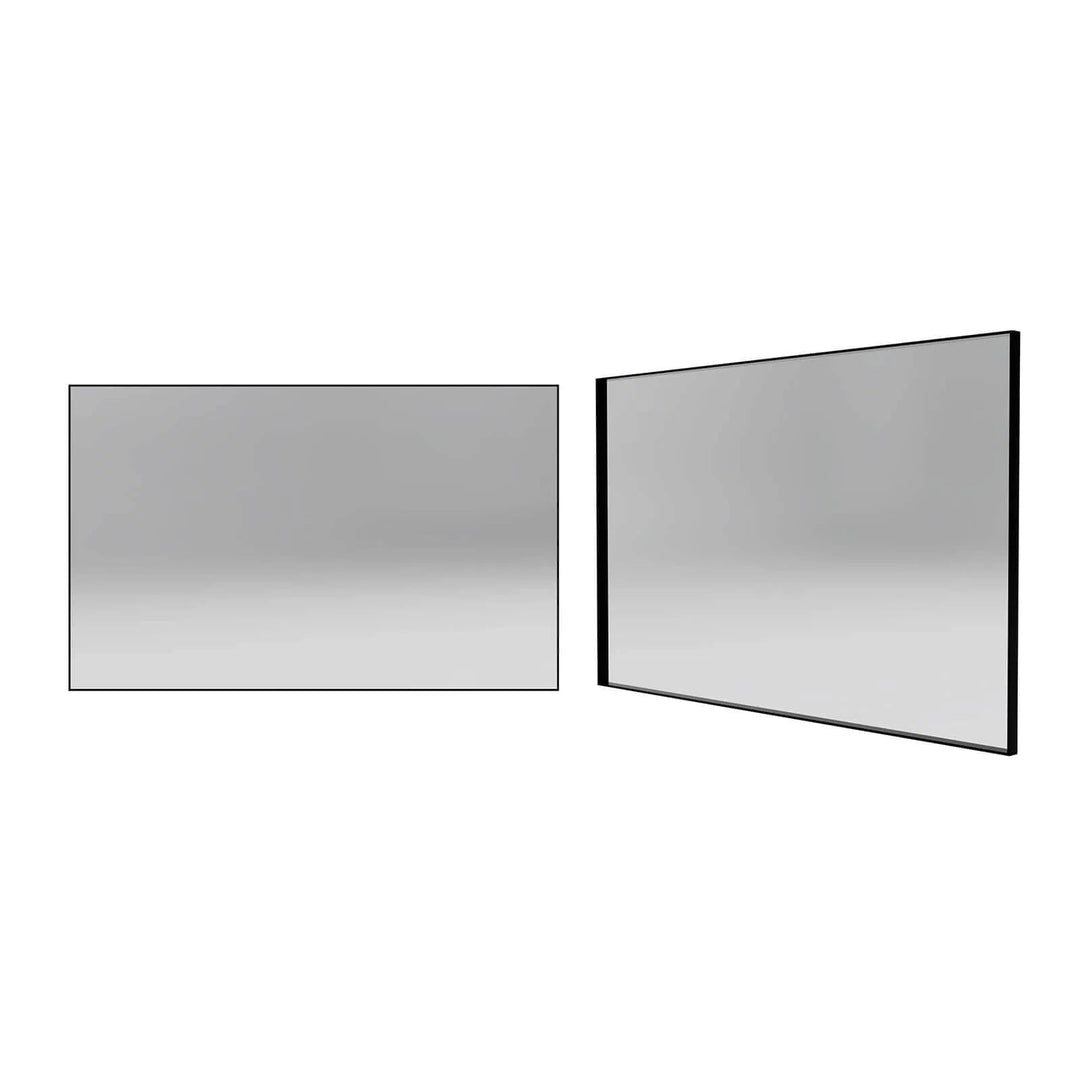 Forme Rectangle Framed Mirror Satin Black