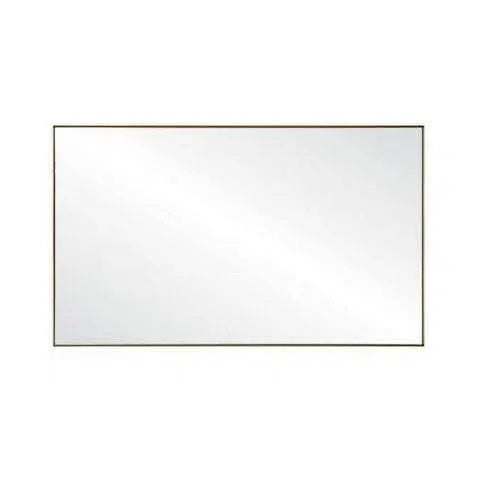 Mirrors Forme Rectangle Framed Mirror - Brushed Gold