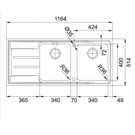 Franke Aton Stainless Steel Sink