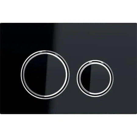 Spare Parts Geberit Geberit Sigma21 Dual Flush Button & Access Plate - Black/Chrome Trim