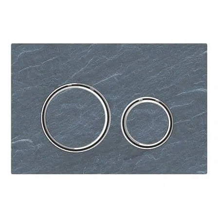 Spare Parts Geberit Geberit Sigma21 Dual Flush Button & Access Plate - Slate/Chrome Trim