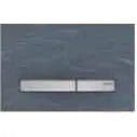 Geberit Sigma50 Dual Flush Button & Access Plate - Slate/Brushed Chrome Buttons