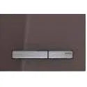Geberit Sigma50 Dual Flush Button & Access Plate Umbra/Brushed Chrome Buttons
