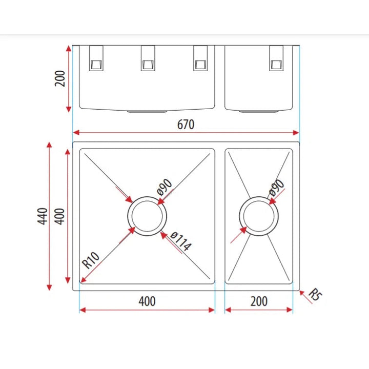 Sink Hardings Hardware Everhard Excellence Squareline Plus Sink