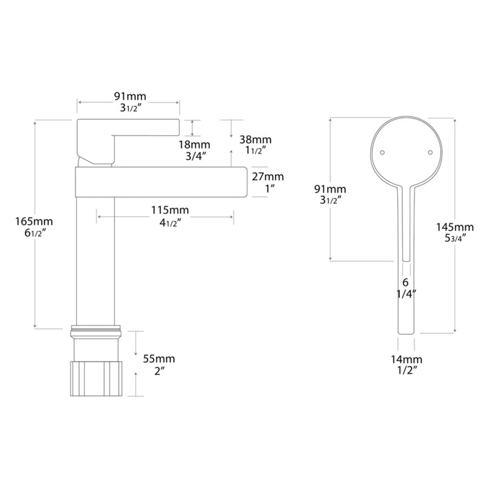 ADP Martini Wall Basin Set