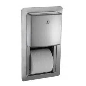JD Macdonald Semi Recessed Mounted Twin Hide A Roll Toilet Roll Holder 10 20031