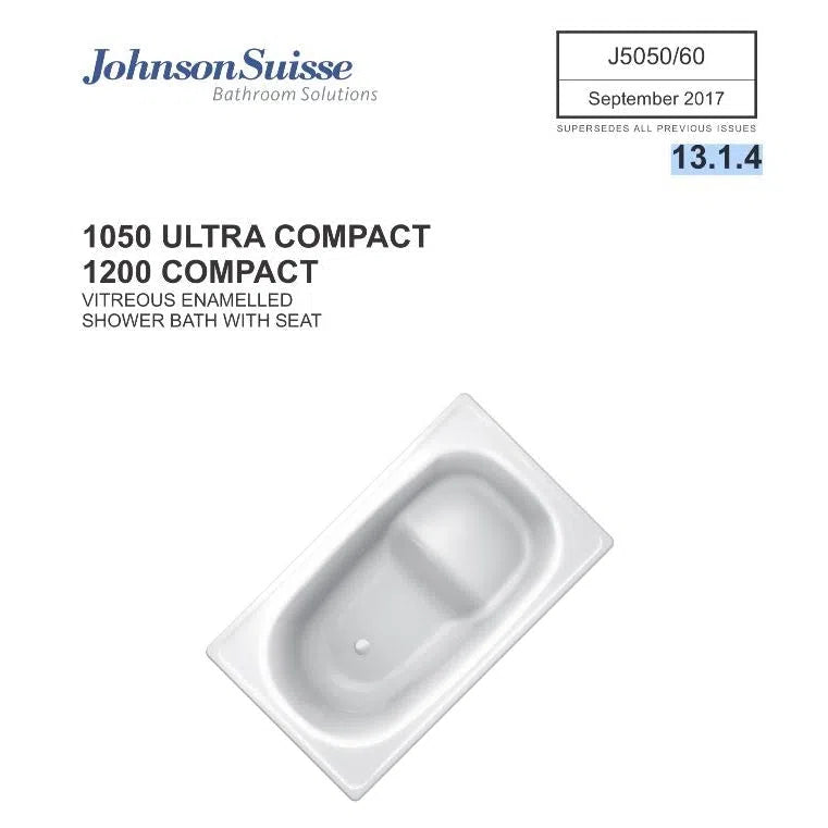 Johnson Suisse Ultra Compact Shower Bath