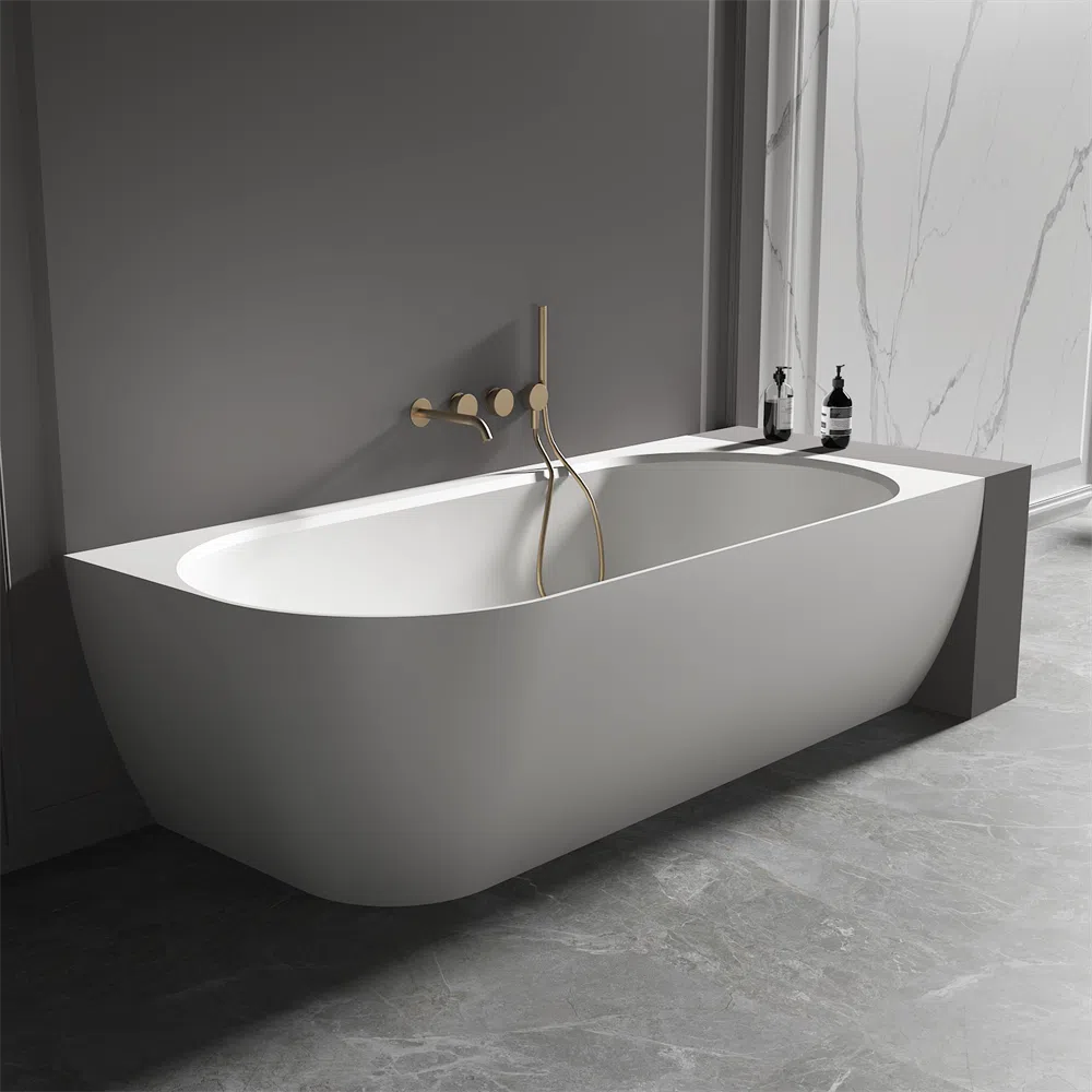 Kaskade Lillie Back To Wall Freestanding Bath