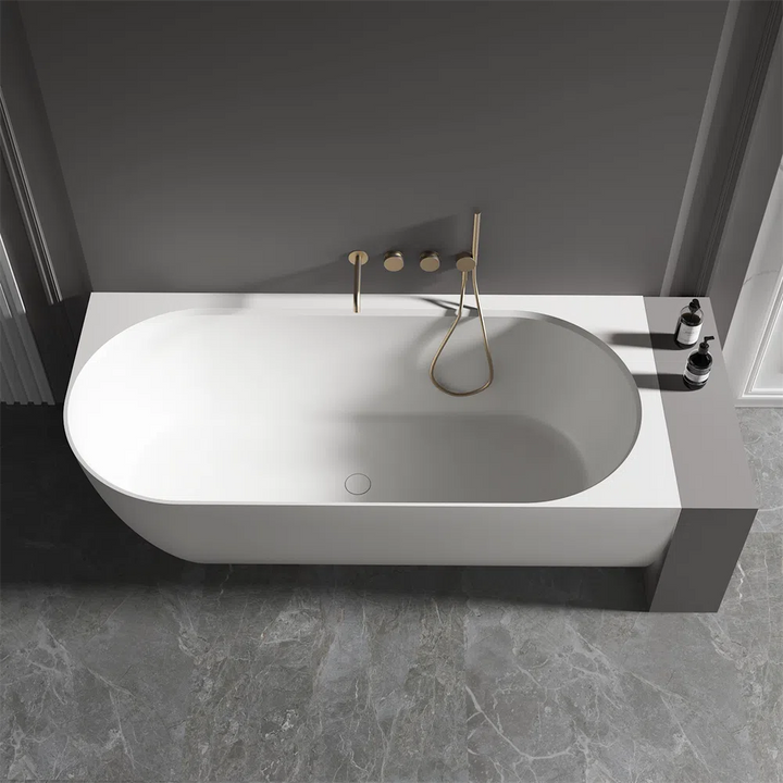 Kaskade Lillie Back To Wall Freestanding Bath