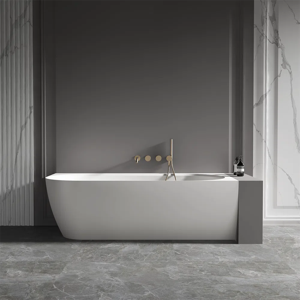 Kaskade Lillie Back To Wall Freestanding Bath