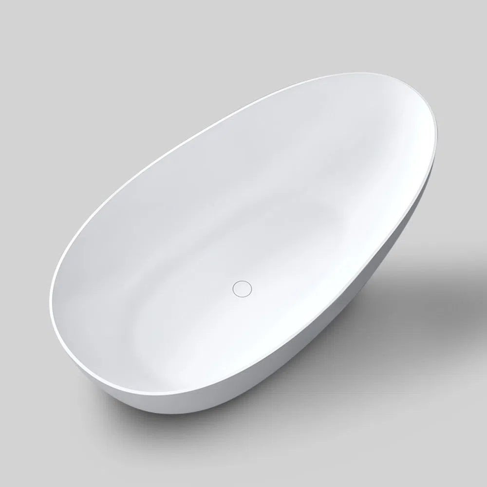 Kaskade Zoey Freestanding Egg-Shaped Stone Bath