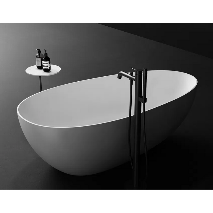 Kaskade Zoey Freestanding Egg-Shaped Stone Bath