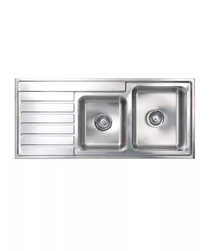 Seima Kubic 175 Double Bowl Sink With Drainer