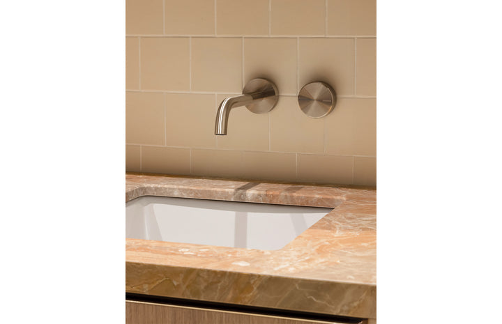 Phoenix Axia Wall Basin / Bath Curved Outlet Mixer Set 180mm – Lead Free - Design 10