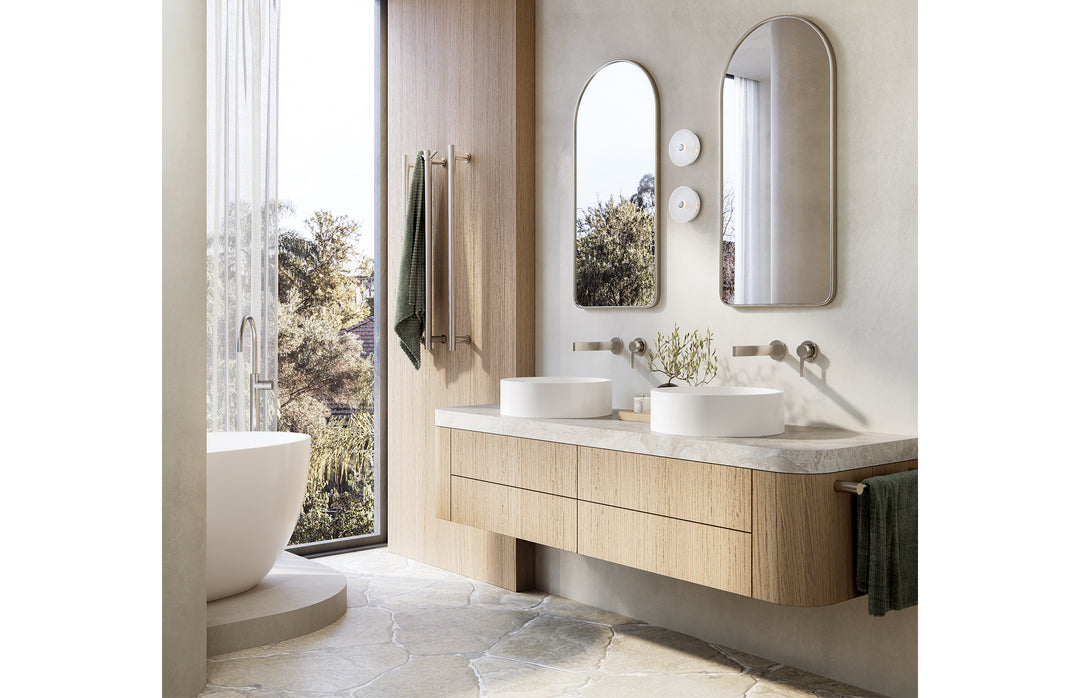 Phoenix Lexi MKII SwitchMix Wall Basin Mixer Set 200mm (Complete Kit) - Design 10